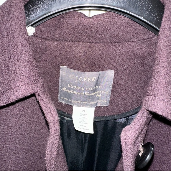 J.Crew Petite lady double-cloth wool blend day coat - Picture 4 of 10